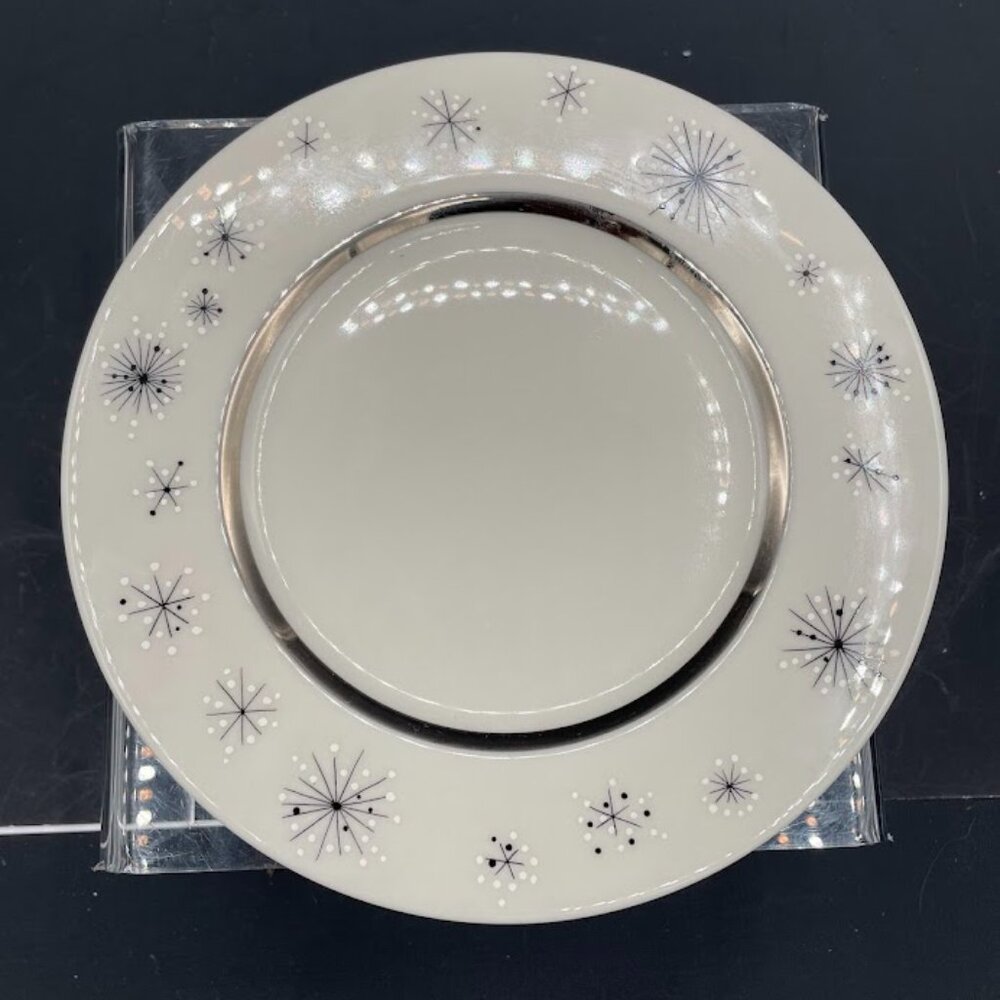 Fine Arts Fine China Romance of the Stars Bread and Butter Plate Black White Ato